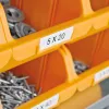 DYMO Rhino Industrie-Vinyletiketten | 9 mm x 5,5 m | Schwarzer Druck auf Weiß | Selbstklebend | für Rhino & LabelManager Etikettendrucker