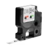 DYMO Rhino Industrie-Vinyl-Etiketten | 12 mm x 5,5 m | Schwarzer Druck auf Weiß | Selbstklebend | für Rhino & LabelManager Etikettendrucker