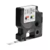 DYMO Rhino Industrie-Vinyl-Etiketten | 12 mm x 5,5 m | Schwarzer Druck auf Weiß | Selbstklebend | für Rhino & LabelManager Etikettendrucker