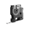 DYMO Rhino Industrie-Permanente Polyester-Etiketten | 9 mm x 5,5 m | Schwarzer Druck auf Metallic | Selbstklebend | für Rhino & LabelManager Etikettendrucker
