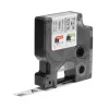 DYMO Rhino Industrial Permanente Polyester-Etiketten | 12 mm x 5,5 m | Schwarzer Druck auf Metallic | für Rhino & LabelManager Etikettendrucker