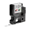 DYMO Rhino Industrie Flexible Nylonetiketten | 12 mm x 3,5 m | Schwarzer Druck auf Weiß | Selbstklebend | für Rhino & LabelManager Etikettendrucker