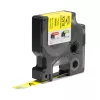 DYMO Rhino Industrial Flexible Nylonetiketten | 12 mm x 3,5 m | Schwarzer Druck auf Gelb | Selbstklebend | für Rhino & LabelManager Etikettendrucker