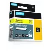 DYMO Rhino Industrial Flexible Nylonetiketten | 19 mm x 3,5 m | Schwarzer Druck auf Gelb | Selbstklebend | für Rhino & LabelManager Etikettendrucker
