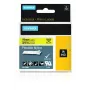 DYMO Rhino Industrial Flexible Nylonetiketten | 19 mm x 3,5 m | Schwarzer Druck auf Gelb | Selbstklebend | für Rhino & LabelManager Etikettendrucker
