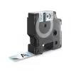 DYMO Rhino Industrial Permanent Polyester-Etiketten | 19 mm x 5,5 m | Schwarzer Druck auf Transparent | Selbstklebend | für LabelManager & Rhino Etikettendrucker