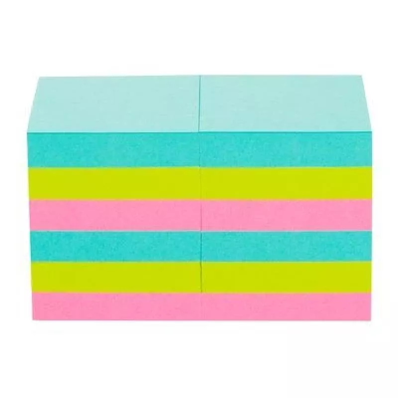 3M 622-12SS-MIA Haftnotizen Quadratisch Blau, Pink, Gelb Selbstklebend