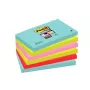3M 655-6SS-MIA Notizpapier Rechteckig Blau, Pink, Rot, Gelb Selbstklebend