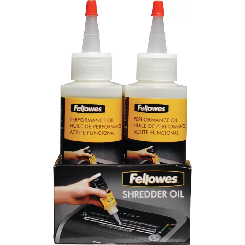 Fellowes Aktenvernichter-Öl 120 ml, Schmieröl, 0,12 L, Mehrfarbig, 44,5 mm, 44,5 mm, 161,9 mm