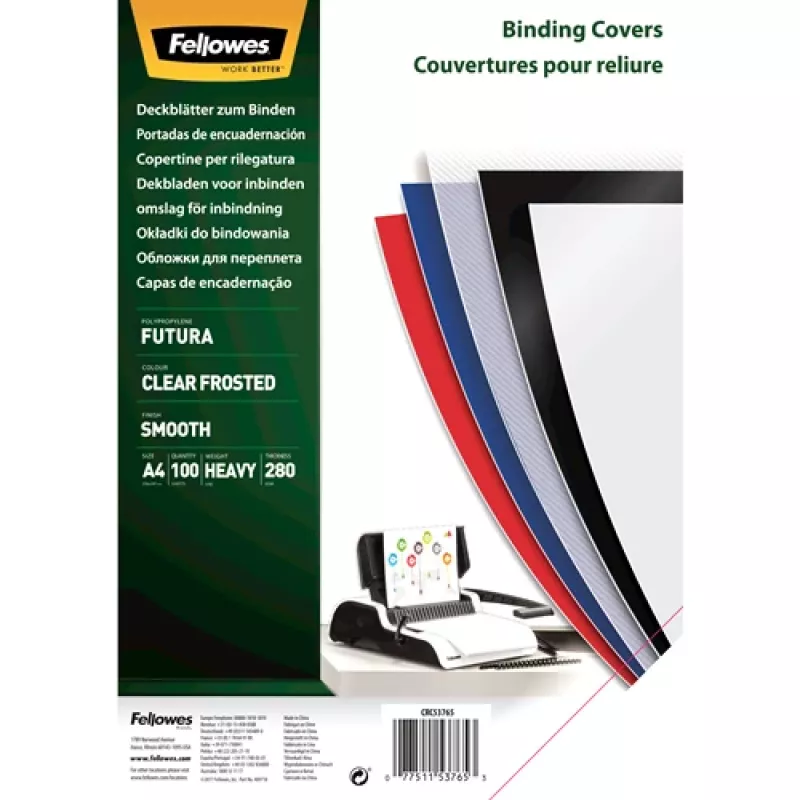 Fellowes 5376503 Bindemappe A4 Polypropylen (PP) Transparent 100 Stk.