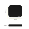 Fellowes Premium-Mauspad - Schwarz, Schwarz, Monochromatisch, Polyester, Gummi