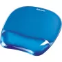 Fellowes Maus Mat Wrist Support - Crystals Gel Mauspad mit rutschfester Gummibasis - Ergonomische Mausmatte für Computer, Laptop, Home-Office – Kompatibel mit Laser- und optischen Mäusen – Blau