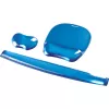 Fellowes Maus Mat Wrist Support - Crystals Gel Mauspad mit rutschfester Gummibasis - Ergonomische Mausmatte für Computer, Laptop, Home-Office – Kompatibel mit Laser- und optischen Mäusen – Blau