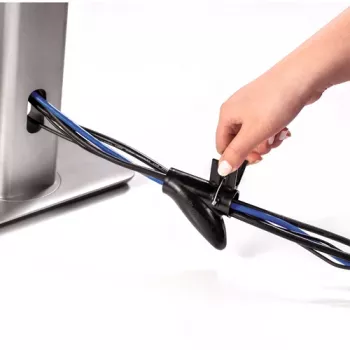 Fellowes CableZip - Schwarz, Kabelhülle, Schreibtisch, Schwarz
