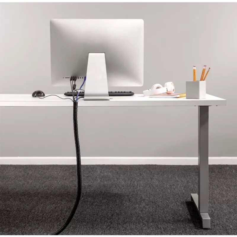 Fellowes CableZip - Schwarz, Kabelhülle, Schreibtisch, Schwarz