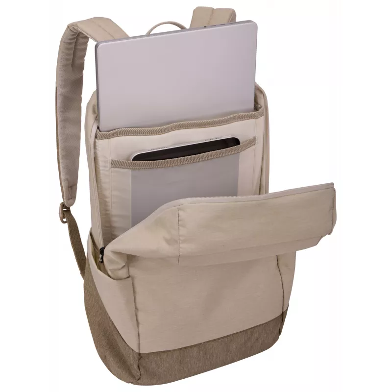 Thule Lithos TLBP216 Pelican Rucksack Freizeitrucksack Creme, Braun Polyester