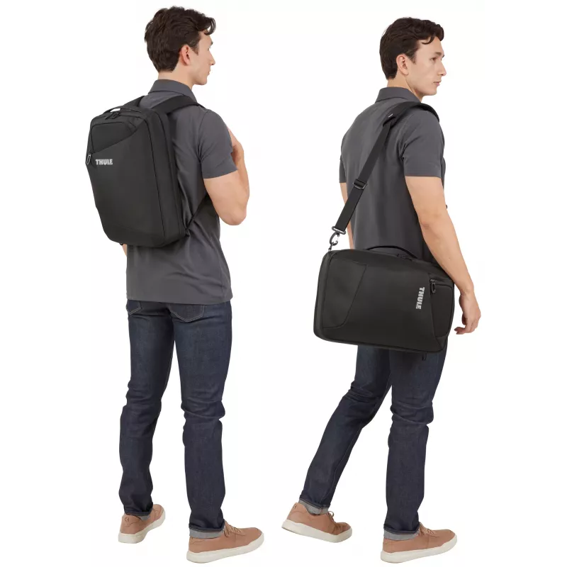 Thule Accent Convertible 17L Rucksack – Schwarz, 17 L Volumen, umwandelbare Trageoptionen