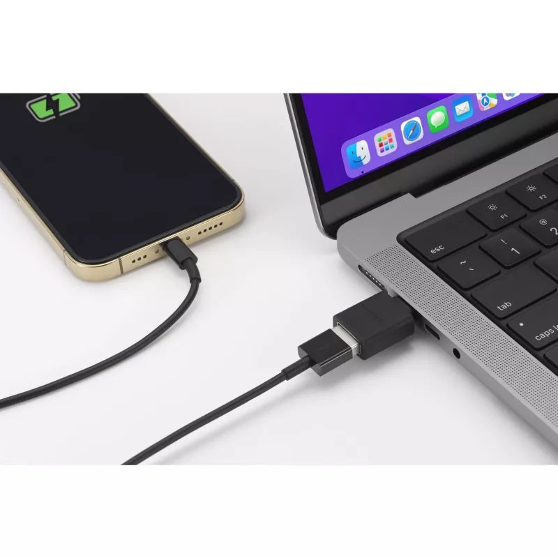 Kensington CA1010 USB-C auf USB-A M/F Adapter, USB-C, USB-A, Schwarz