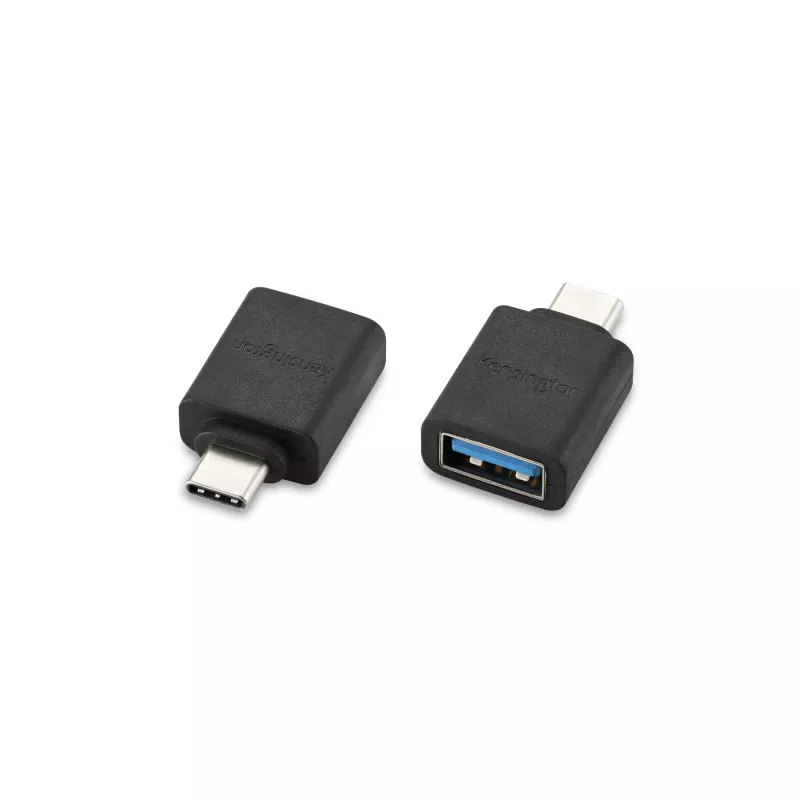 Kensington CA1010 USB-C auf USB-A M/F Adapter, USB-C, USB-A, Schwarz
