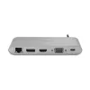 Kensington UH1440P USB-C 5Gbps Dual Video Driverless Mobile Dock – 85W Pass-Through Power – DP/HDMI/VGA