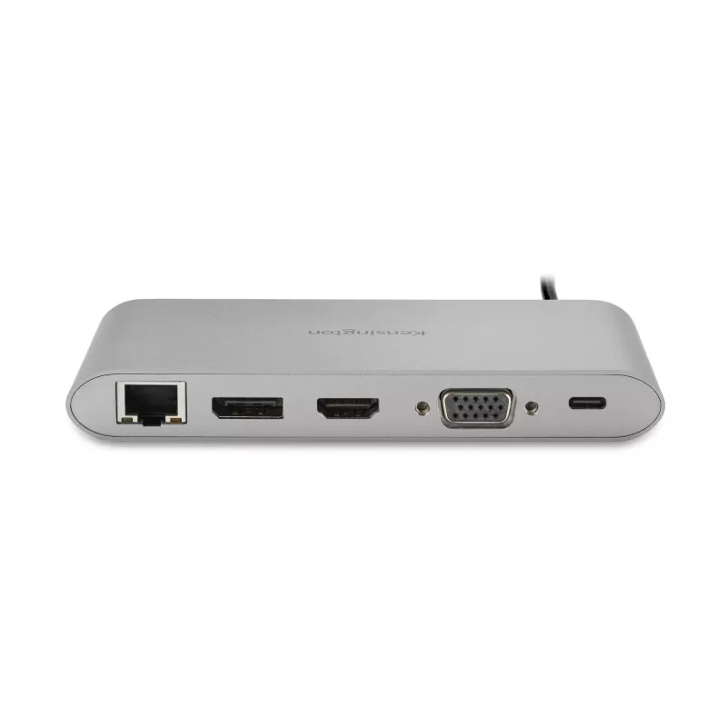 Kensington UH1440P USB-C 5Gbps Dual Video Driverless Mobile Dock – 85W Pass-Through Power – DP/HDMI/VGA