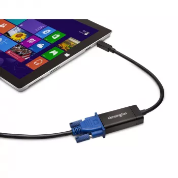 Kensington VM1000 Mini DisplayPort auf VGA Adapter, 0,14 m, Mini DisplayPort 1.2, VGA, Stecker, Buchse, 1920 x 1080 Pixel