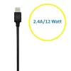 Kensington PowerBolt™ 2.4 Autoladegerät – Schwarz, Auto, Zigarettenanzünder, 1 m, Schwarz