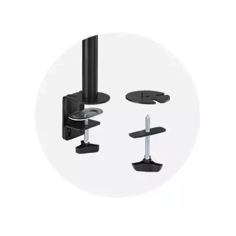 Kensington Vertikaler Stapel-Dual-Monitorarm Klemmenhalterung 9 kg Kapazität