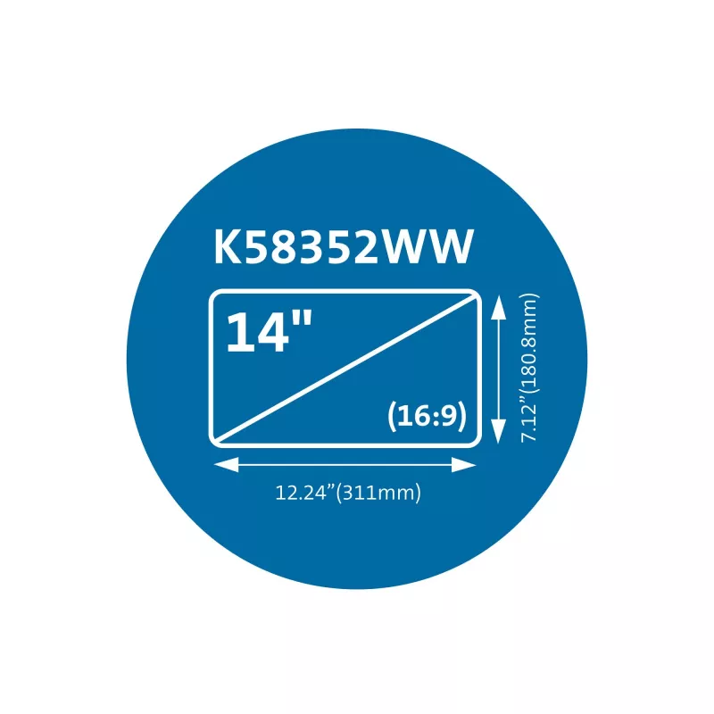 Kensington MagPro Magnetischer Blickschutzfilter für Laptops 14 Zoll (16:9)