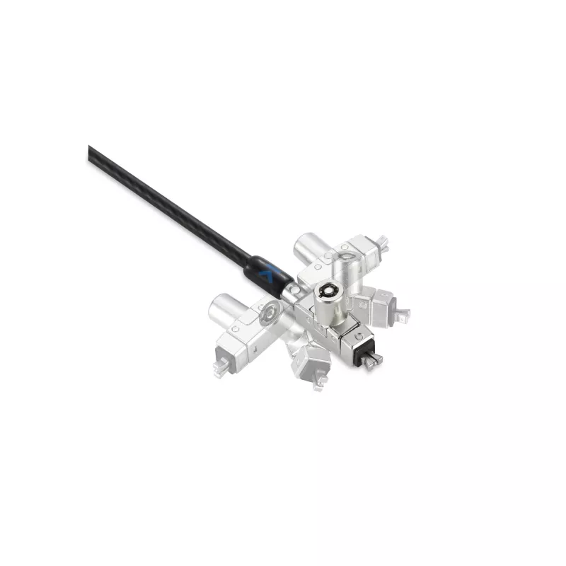 Kensington schlank N17 2.0 Keyed Dual Head Laptop Lock für keilförmige Schlitze