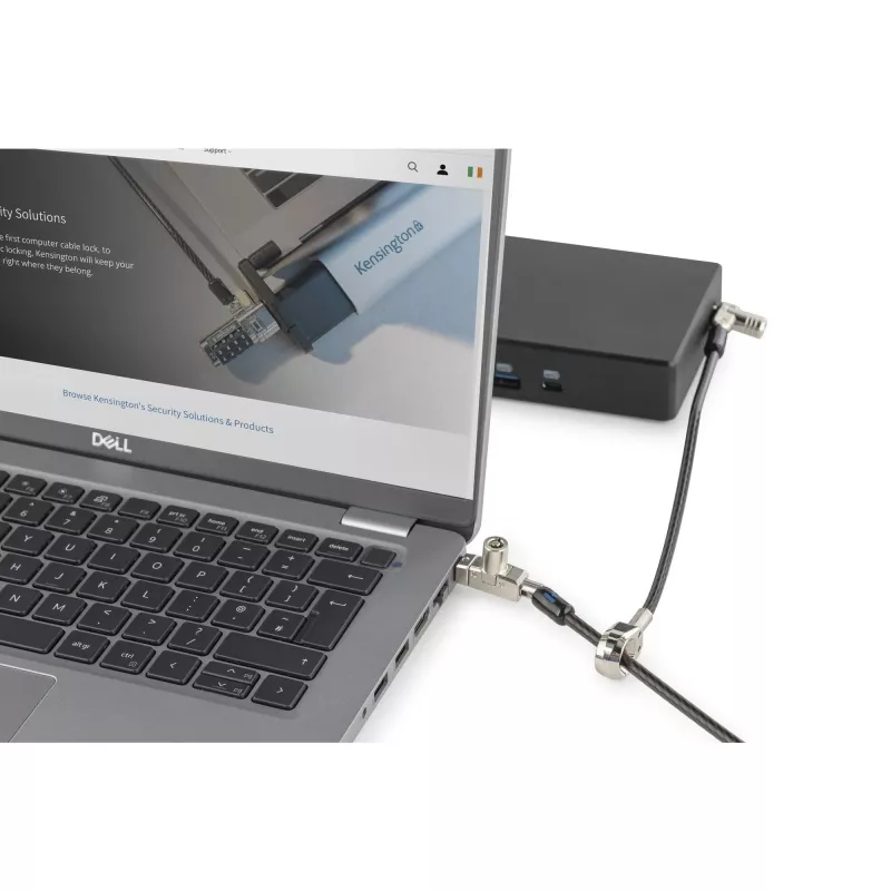 Kensington schlank N17 2.0 Keyed Dual Head Laptop Lock für keilförmige Schlitze