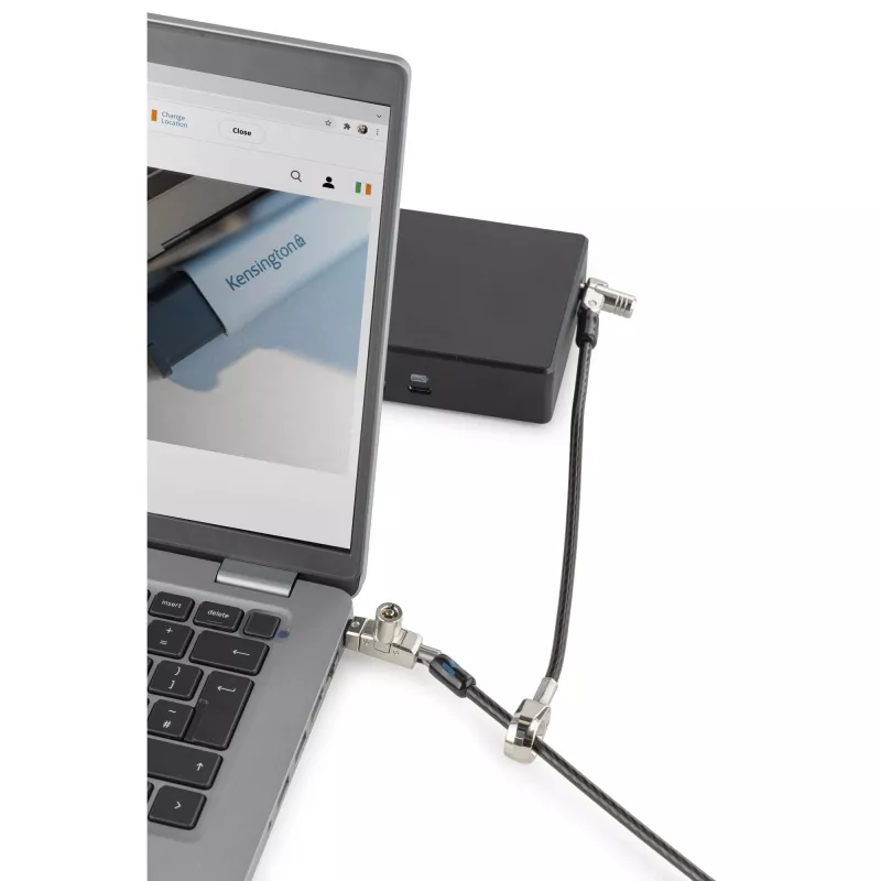 Kensington schlank N17 2.0 Keyed Dual Head Laptop Lock für keilförmige Schlitze