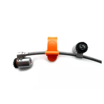 Kensington MicroSaver® Keyed Twin Laptop Lock, 2,2 m, Rundschlüssel, Stahl