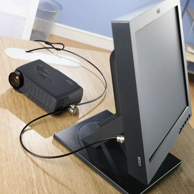 Kensington MicroSaver® Keyed Twin Laptop Lock, 2,2 m, Rundschlüssel, Stahl
