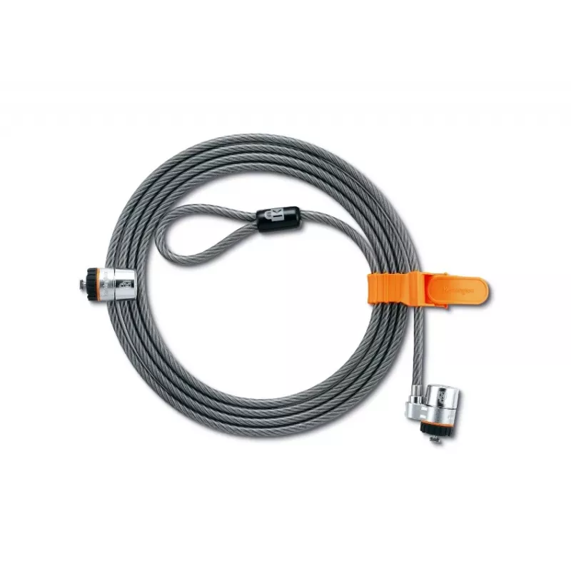 Kensington MicroSaver® Keyed Twin Laptop Lock, 2,2 m, Rundschlüssel, Stahl