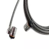 Kensington MicroSaver® Keyed Twin Laptop Lock, 2,2 m, Rundschlüssel, Stahl