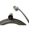Kensington MicroSaver® Keyed Twin Laptop Lock, 2,2 m, Rundschlüssel, Stahl