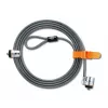 Kensington MicroSaver® Keyed Twin Laptop Lock, 2,2 m, Rundschlüssel, Stahl