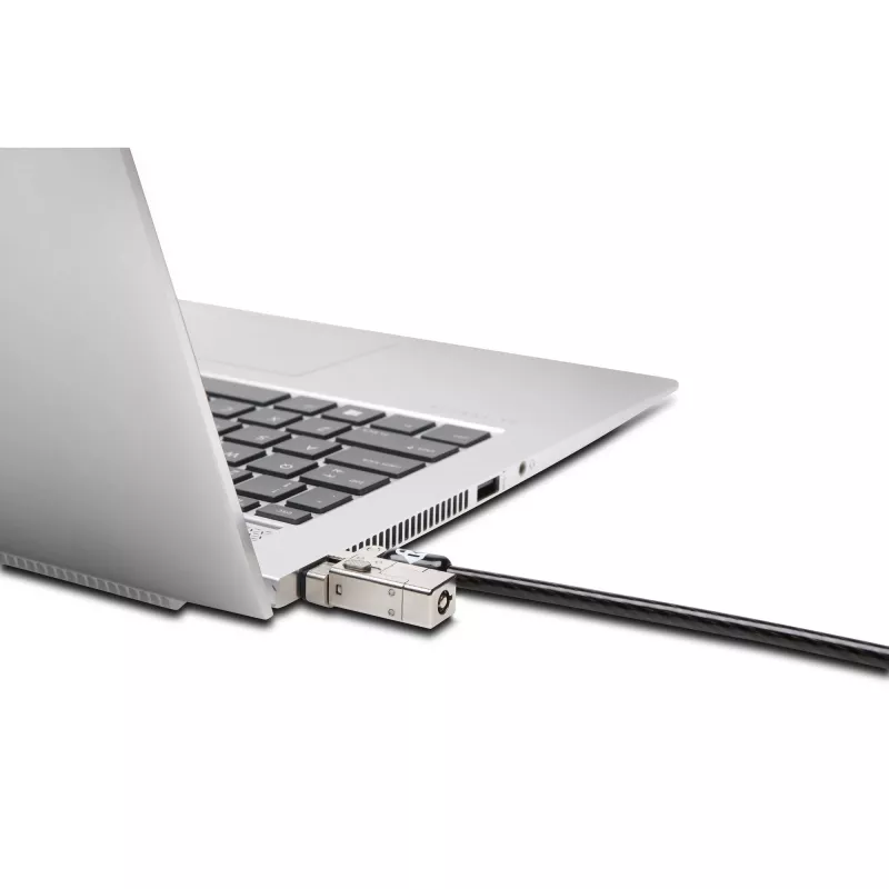 Kensington schlank NanoSaver 2.0 Dual Headed Lock, Kensington, Key, Karbonstahl, Silber, Schwarz