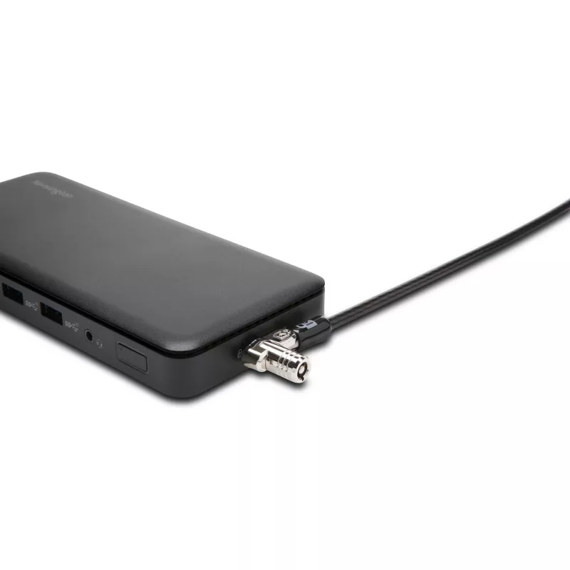 Kensington schlank NanoSaver 2.0 Dual Headed Lock, Kensington, Key, Karbonstahl, Silber, Schwarz