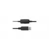 Kensington USB-Mono-Headset mit Inline-Bedienelementen, Kabelgebunden, Büro/Callcenter, Headset, Schwarz