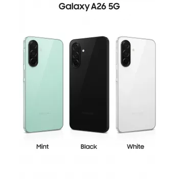 Samsung Galaxy A26 17 cm (6,7 Zoll) Hybrid Dual SIM Android 15 5G USB Type-C 6 GB 128 GB 5000 mAh Schwarz