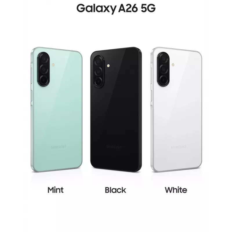 Samsung Galaxy A26 17 cm (6,7 Zoll) Hybrid Dual SIM Android 15 5G USB Type-C 6 GB 128 GB 5000 mAh Schwarz