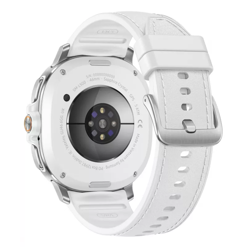 Samsung Galaxy Watch 8 Classic 3,3 cm (1,3 Zoll) AMOLED 46 mm Digital 438 x 438 Pixel Touchscreen Silber WLAN GPS (Satellit)