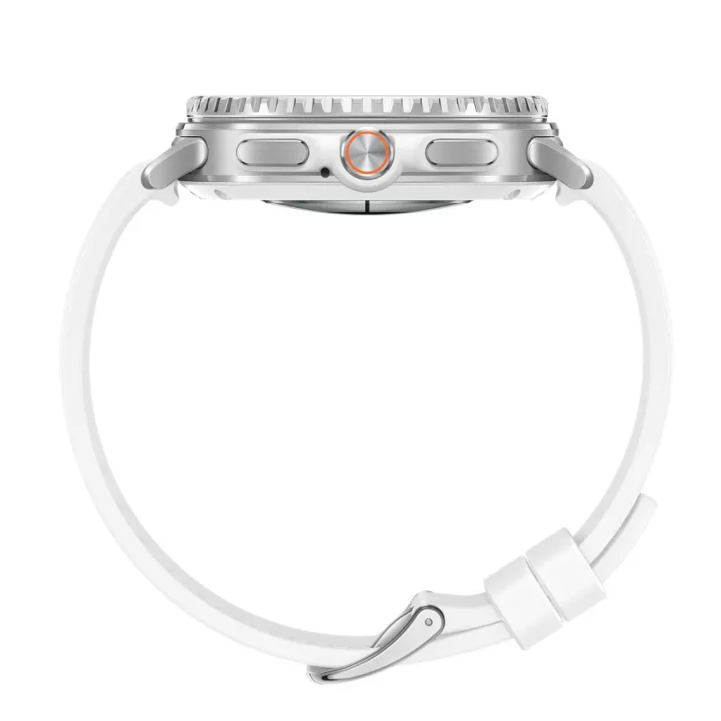 Samsung Galaxy Watch 8 Classic 3,3 cm (1,3 Zoll) AMOLED 46 mm Digital 438 x 438 Pixel Touchscreen Silber WLAN GPS (Satellit)
