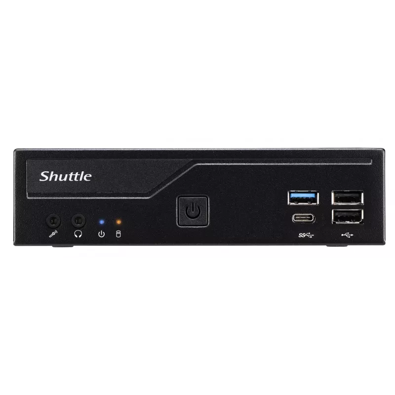 Shuttle schlank PC DH610 , S1700, 1x HDMI, 2x DP , 1x 2,5 Zoll, 2x M.2, 2x LAN (Intel 1G + 2.5G), 2x COM, 24/7 Dauerbetrieb, inkl. VESA
