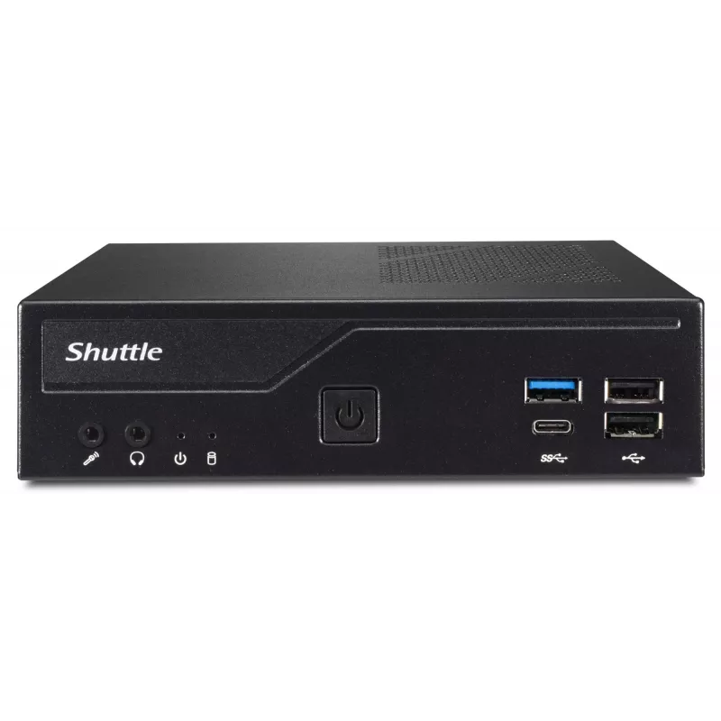 Shuttle schlank PC DH610 , S1700, 1x HDMI, 2x DP , 1x 2,5 Zoll, 2x M.2, 2x LAN (Intel 1G + 2.5G), 2x COM, 24/7 Dauerbetrieb, inkl. VESA
