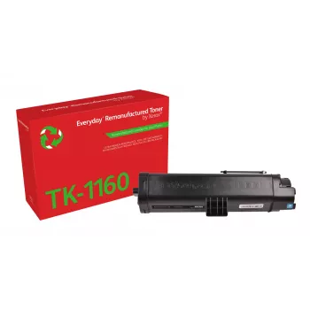 Everyday™ Schwarzer wiederaufbereiteter Toner von Xerox kompatibel mit Kyocera TK-1160, Standardkapazität