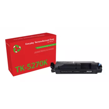 Everyday™ Schwarzer wiederaufbereiteter Toner von Xerox kompatibel mit Kyocera TK-5270K, Standardkapazität