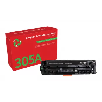Everyday™ Schwarzer wiederaufbereiteter Toner von Xerox kompatibel mit HP 305A (CE410A), Standardkapazität